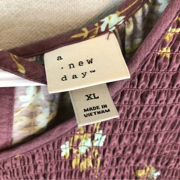 a new day Mauve Floral Long Sleeve Dress - Picture 4 of 11